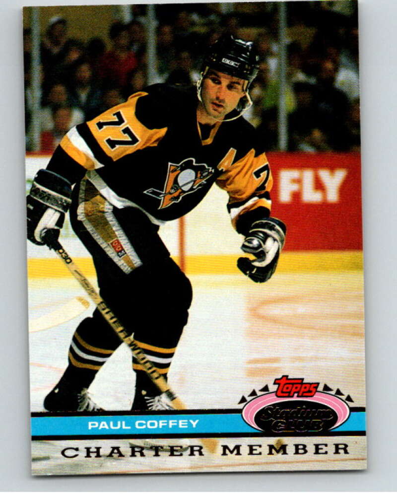 1991-92 Topps Stadium Club Charter Member #45 Paul Coffey   V54664 Image 1