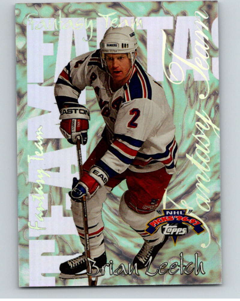 1996-97 Topps Picks Fantasy Team #FT5 Brian Leetch  New York Rangers  V54667 Image 1