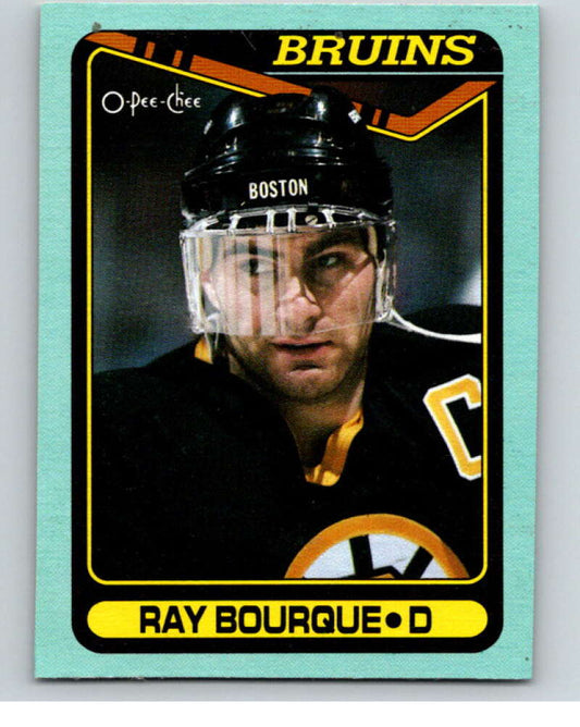 1990-91 O-Pee-Chee Box Bottoms #I Ray Bourque  V54685 Image 1