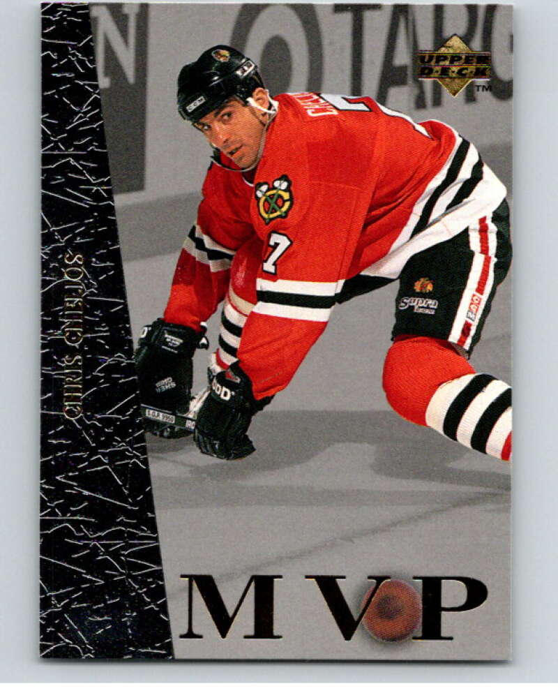 1996-97 Collector's Choice MVP #UD31 Chris Chelios  Chicago Blackhawks  V54714 Image 1