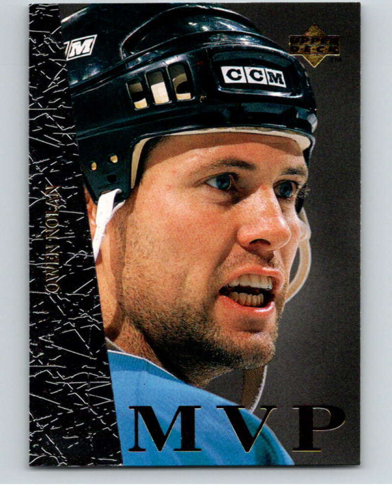 1996-97 Collector's Choice MVP #UD42 Owen Nolan  San Jose Sharks  V54720 Image 1