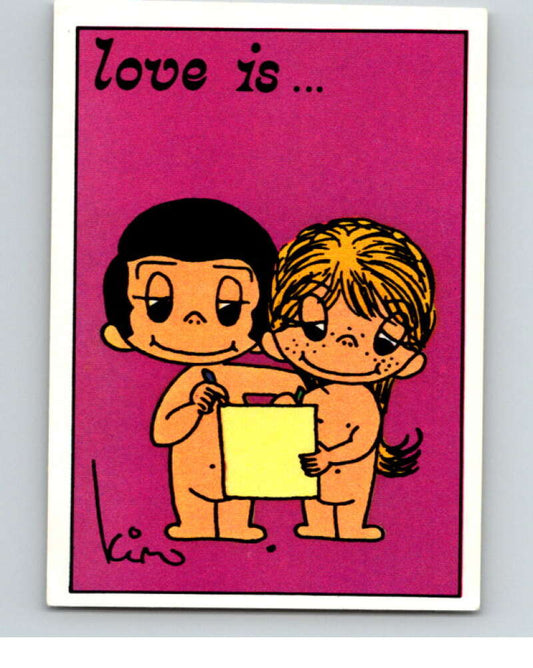1977 Italy Panini Love Is... Albulm Sticker #13 -  V54797 Image 1