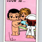 1977 Italy Panini Love Is... Albulm Sticker #242 -  V54913 Image 1
