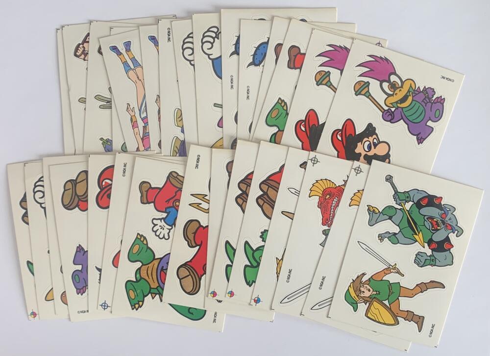 1989 Nintendo Sticker Card Lot of 31 - Mario Etc. VL59987 Image 1