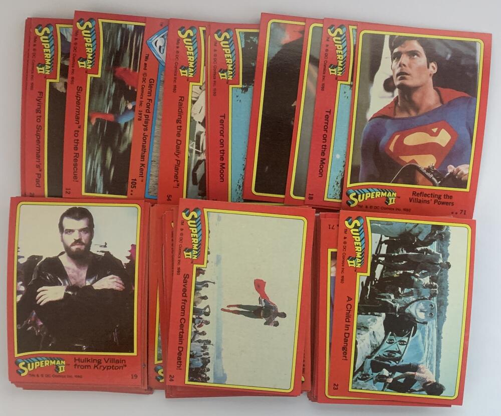 1981 Topps Superman 2 Trading Card Lot of 82 -  VL59990 Image 1