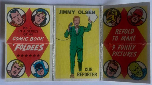 1966 Topps Comic Book Foldees #2 Reporter, Dancer, Beatnik  V54927 Image 1