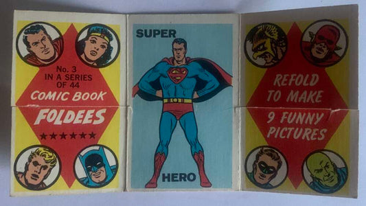 1966 Topps Comic Book Foldees #3 Super Hero, Lady, Marshall  V54929 Image 1