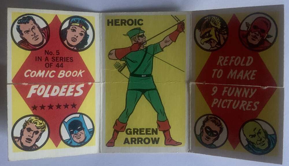 1966 Topps Comic Book Foldees #5 Green Arrow, Starlet, Baby  V54930 Image 1