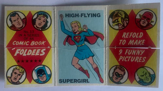 1966 Topps Comic Book Foldees #13 Supergirl, Emperor, Hobo  V54935 Image 1