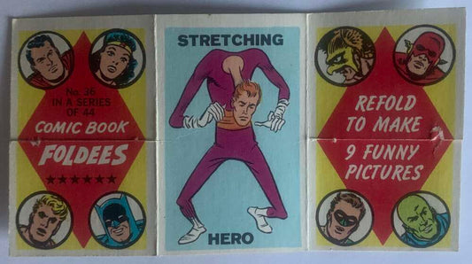 1966 Topps Comic Book Foldees #36 Hero, Bicyclist, Pianist  V54939 Image 1