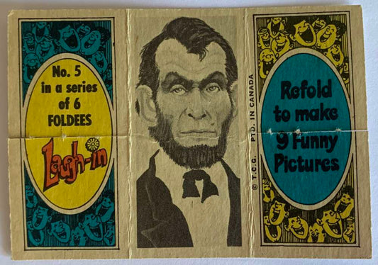 1968 Topps Laugh-in Foldees #76 Lincoln, Martin, Rowan  V54943 Image 1