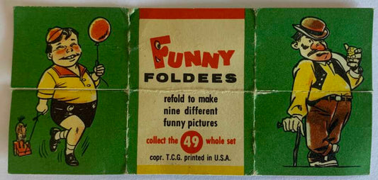 1948 Topps Funny Foldees #49 Hi Mom Hi Pop!  V54949 Image 1