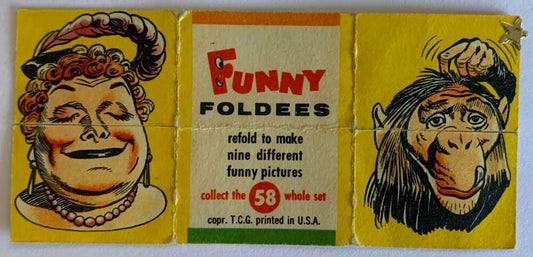 1948 Topps Funny Foldees #58 The Lady's A Chump  V54950 Image 1