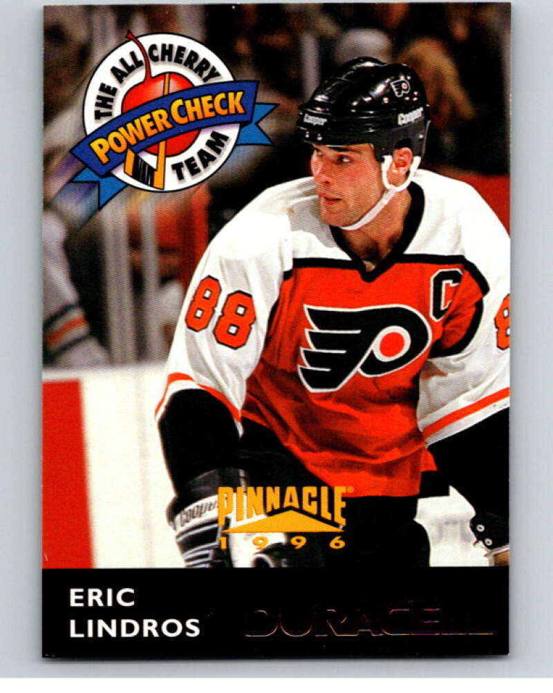 1996-97 Duracell All-Cherry Team #DC6 Eric Lindros  Philadelphia Flyers  V54957 Image 1