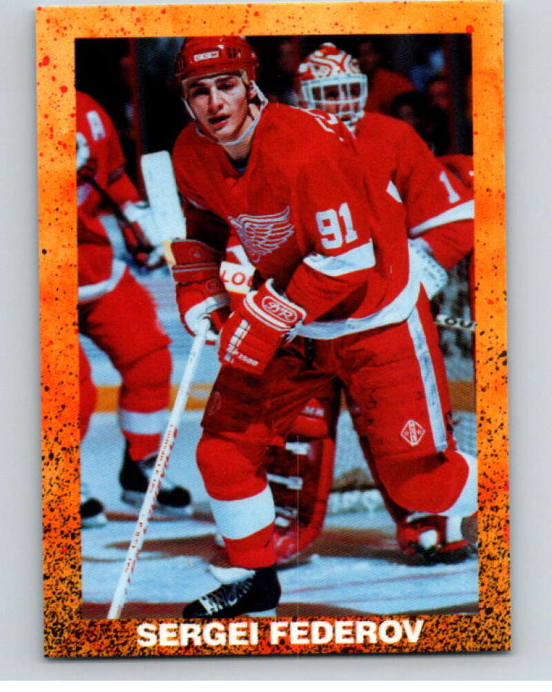 1990-91 Promo Sergei Fedorov Rookie Card  V54961 Image 1