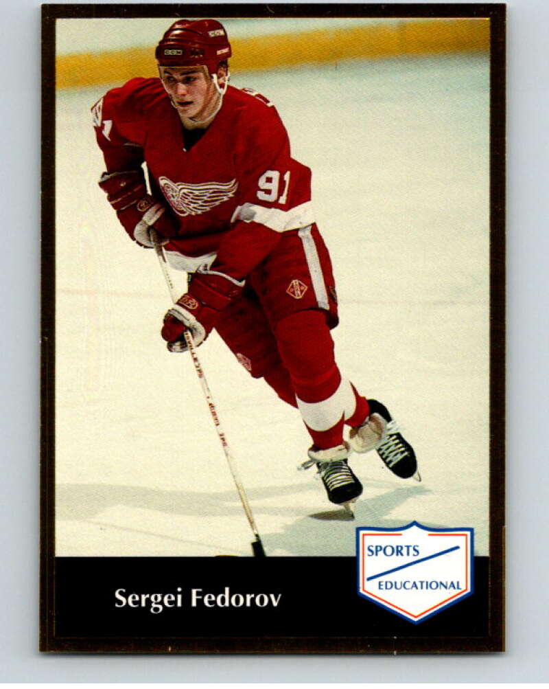 1991-92 Sports Educational Hockey #45 Sergei Fedorov  V54967 Image 1