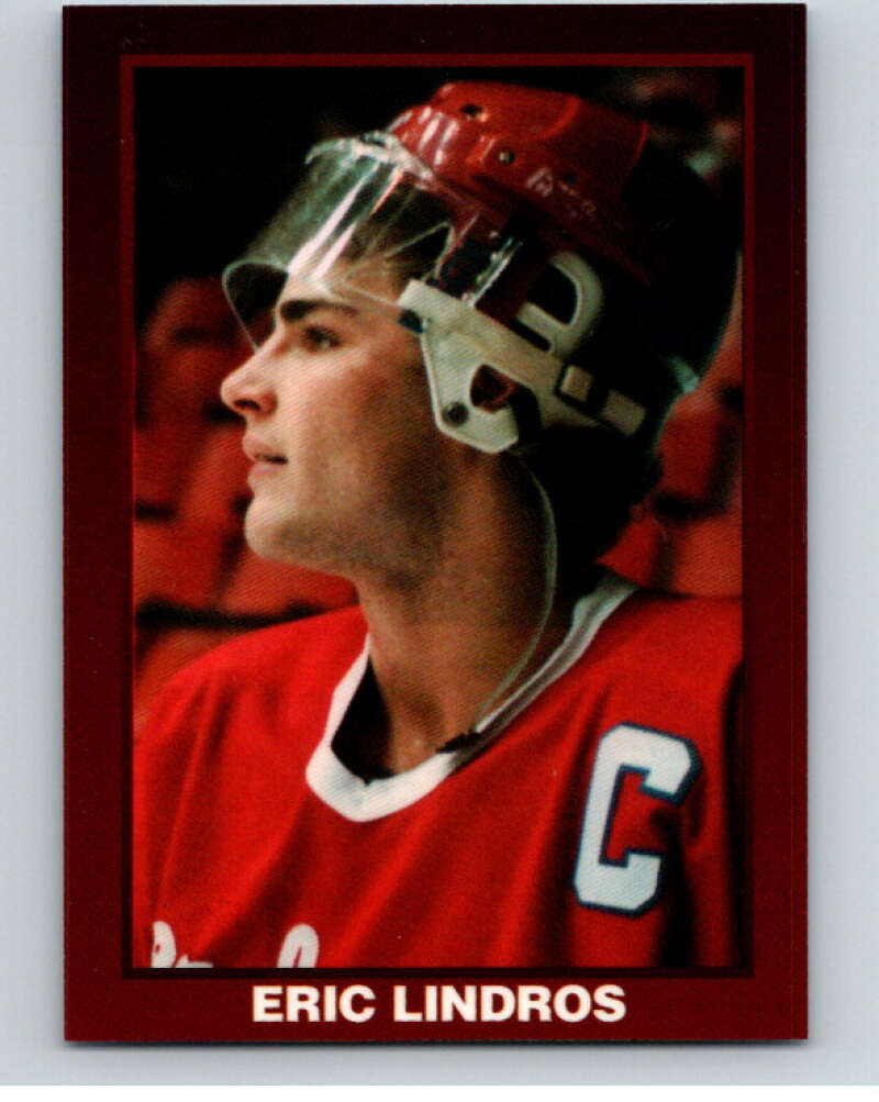 1990-91 Oshawa Generals Playoff Limited Card Eric Lindros 6194/12000 -  V54978 Image 1