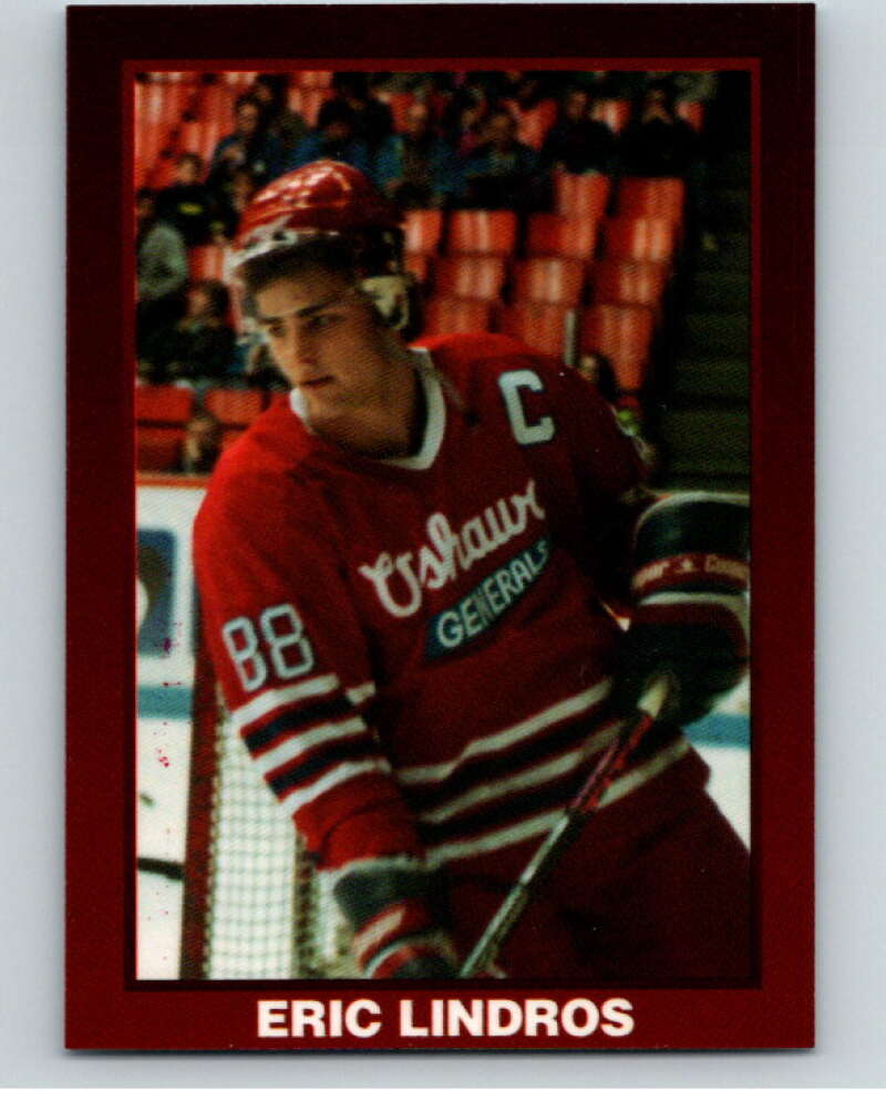 1990-91 Oshawa Generals Playoff Limited Card Eric Lindros 6112/12000 -  V54979 Image 1