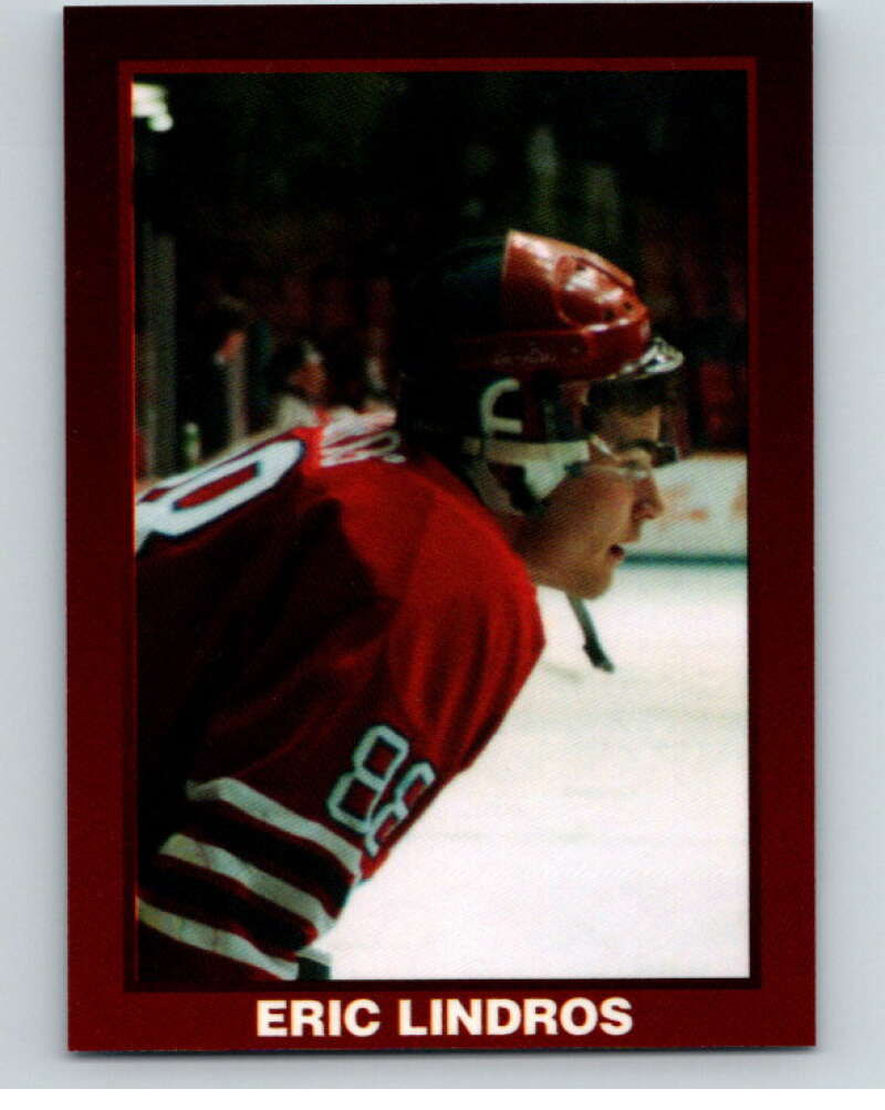 1990-91 Oshawa Generals Playoff Limited Card Eric Lindros 6107/12000 -  V54981 Image 1