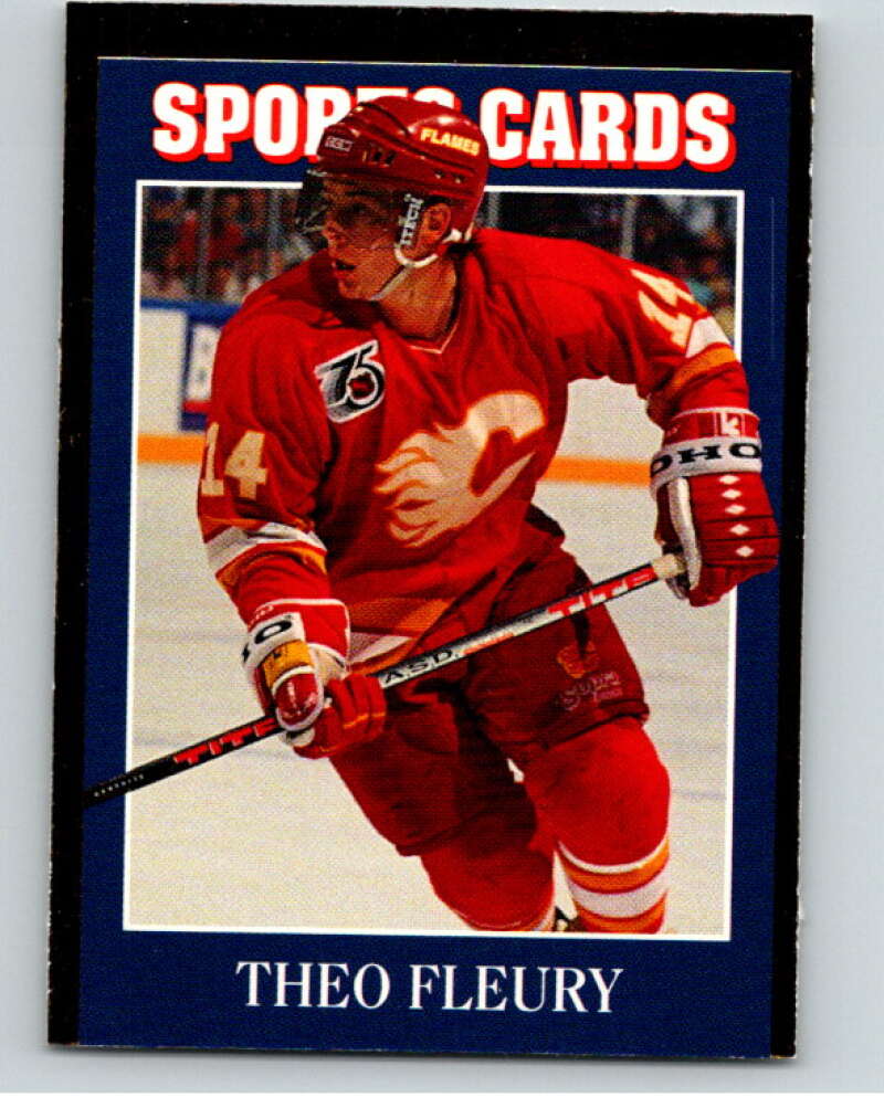 1991 Sports Card Magazine Card #26 Theo Fleury  V54986 Image 1