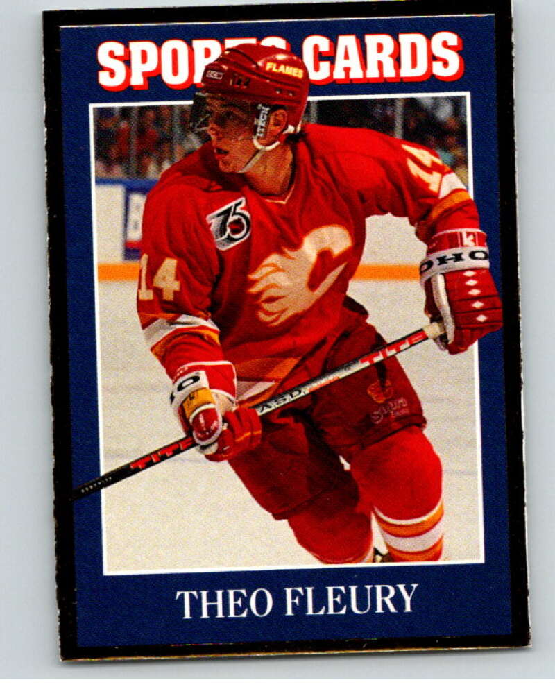 1991 Sports Card Magazine Card #26 Theo Fleury  V54987 Image 1