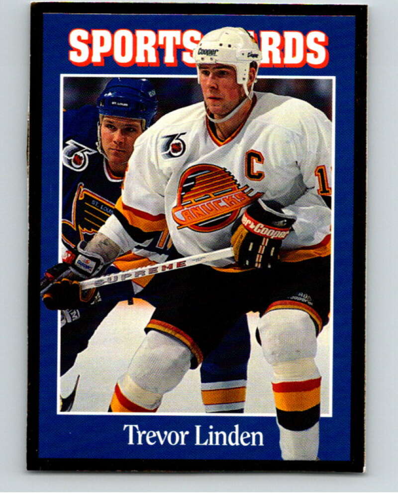 1991 Sports Card Magazine Card #1254 Trevor Linden  V54992 Image 1