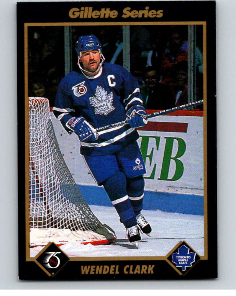 1991-92 Gillette Series Super Stars #11 Wendel Clark  V55086 Image 1