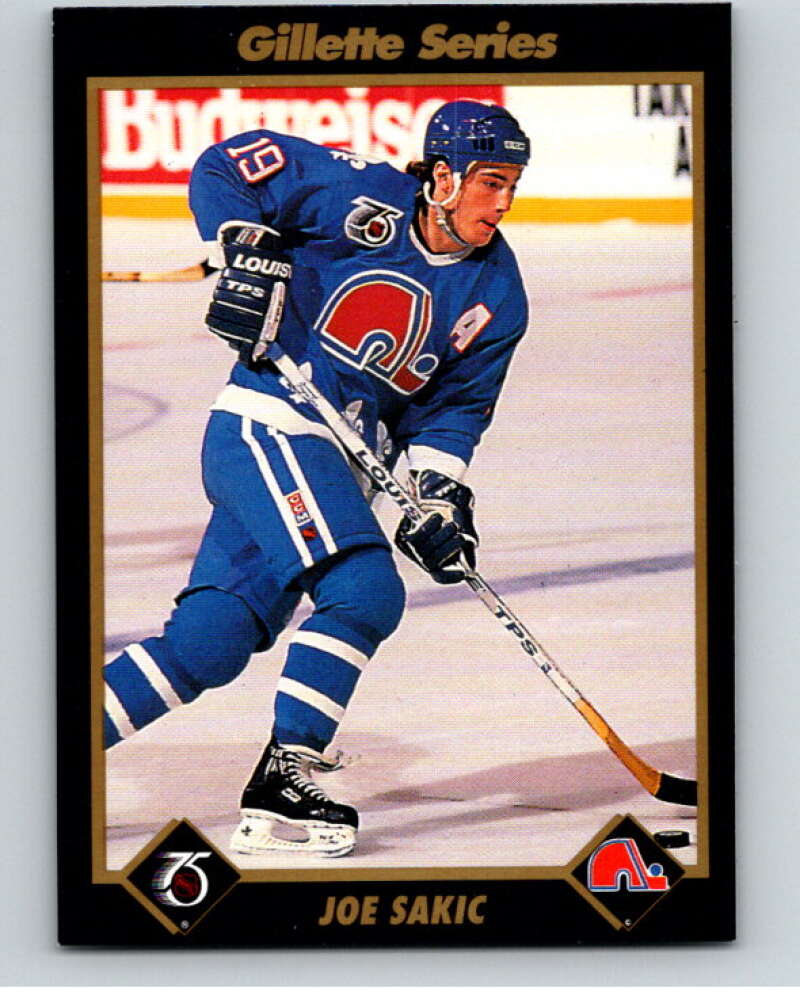 1991-92 Gillette Series Super Stars #22 Joe Sakic  V55095 Image 1