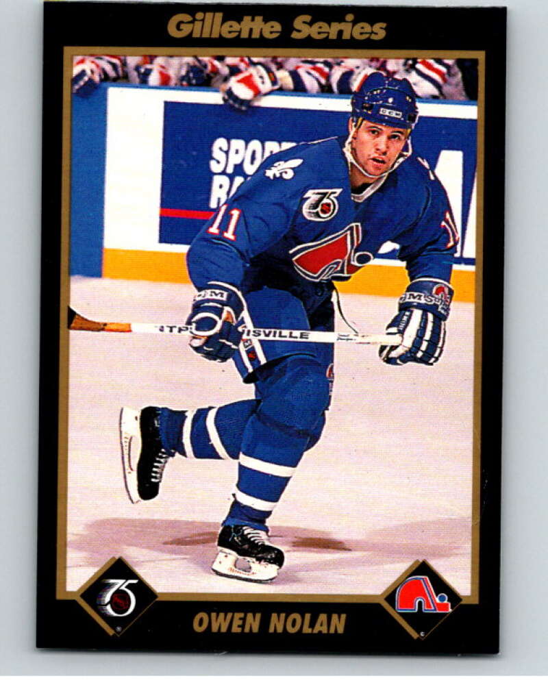 1991-92 Gillette Series Super Stars #25 Owen Nolan  V55100 Image 1