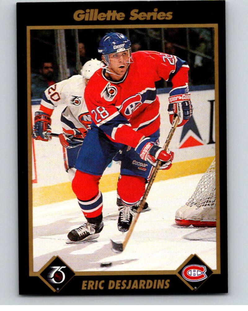 1991-92 Gillette Series Super Stars #27 Eric Desjardins  V55101 Image 1
