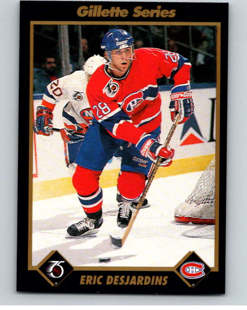 1991-92 Gillette Series Super Stars #27 Eric Desjardins  V55102 Image 1