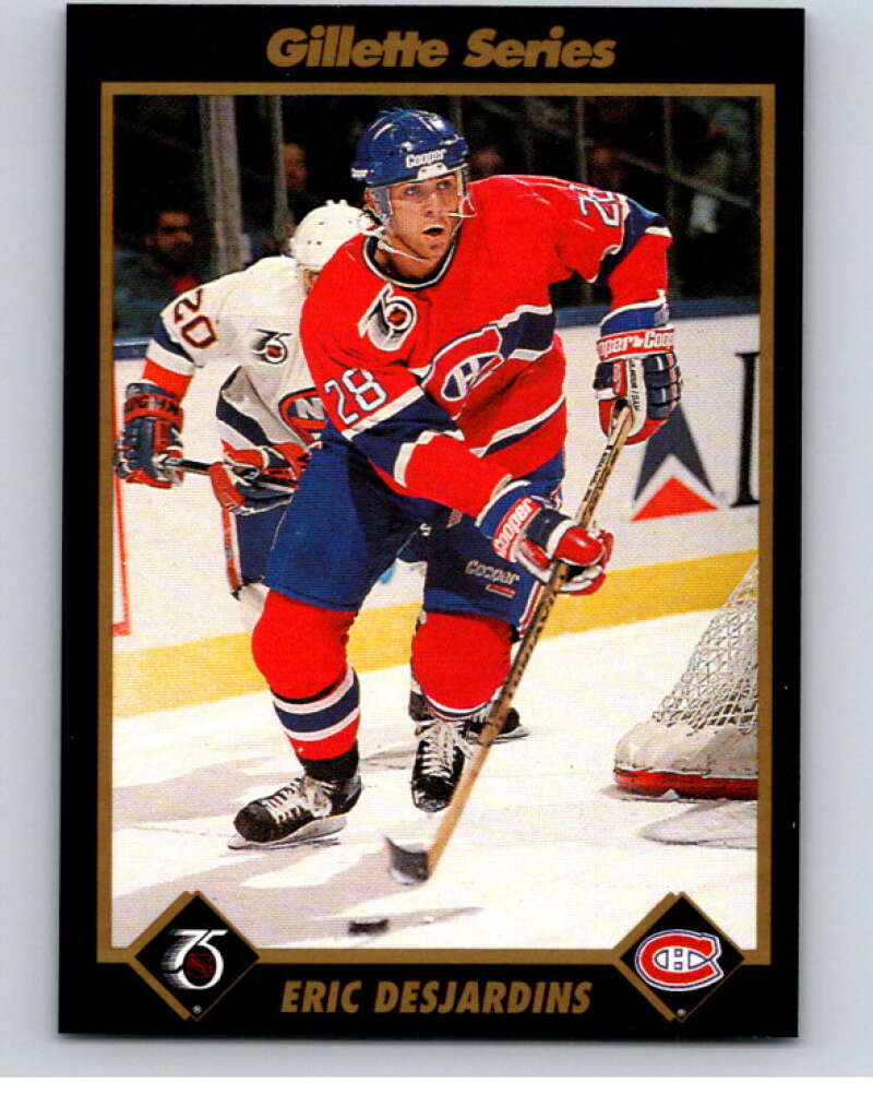 1991-92 Gillette Series Super Stars #27 Eric Desjardins  V55103 Image 1