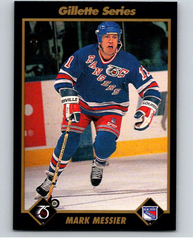 1991-92 Gillette Series Super Stars #31 Mark Messier  V55106 Image 1