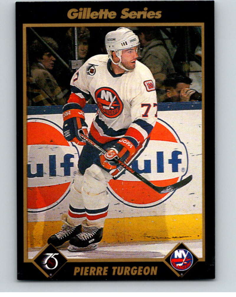 1991-92 Gillette Series Super Stars #35 Pierre Turgeon  V55107 Image 1