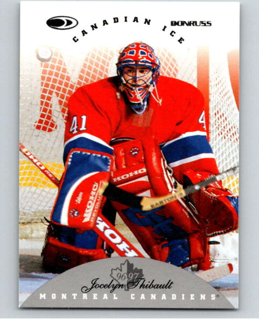 1996-97 Donruss Canadian Ice #2 Jocelyn Thibault  Montreal Canadiens  V55290 Image 1