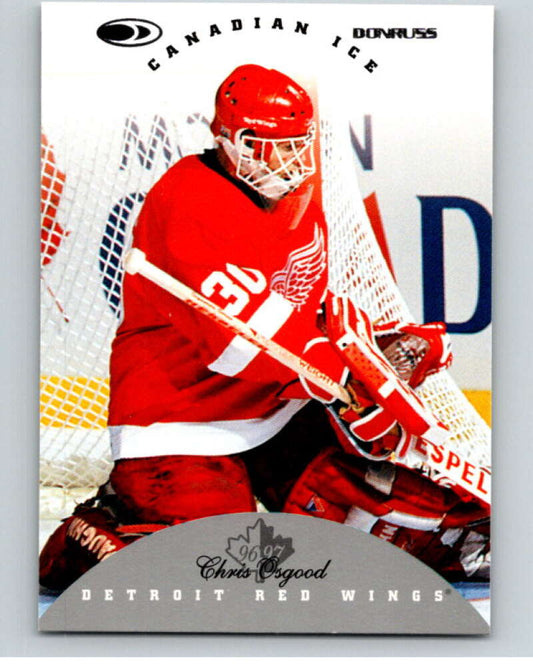1996-97 Donruss Canadian Ice #10 Chris Osgood  Detroit Red Wings  V55298 Image 1