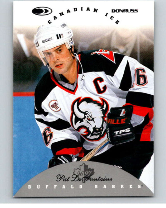 1996-97 Donruss Canadian Ice #11 Pat LaFontaine  Buffalo Sabres  V55299 Image 1