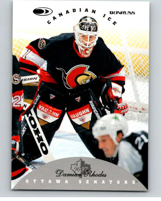 1996-97 Donruss Canadian Ice #16 Damian Rhodes  Ottawa Senators  V55304 Image 1