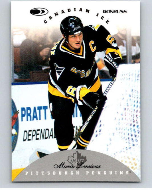 1996-97 Donruss Canadian Ice #31 Mario Lemieux  Pittsburgh Penguins  V55319 Image 1