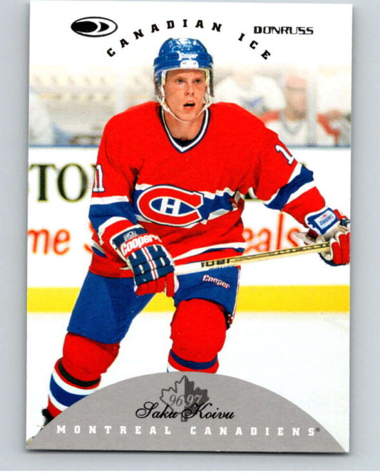 1996-97 Donruss Canadian Ice #40 Saku Koivu  Montreal Canadiens  V55328 Image 1