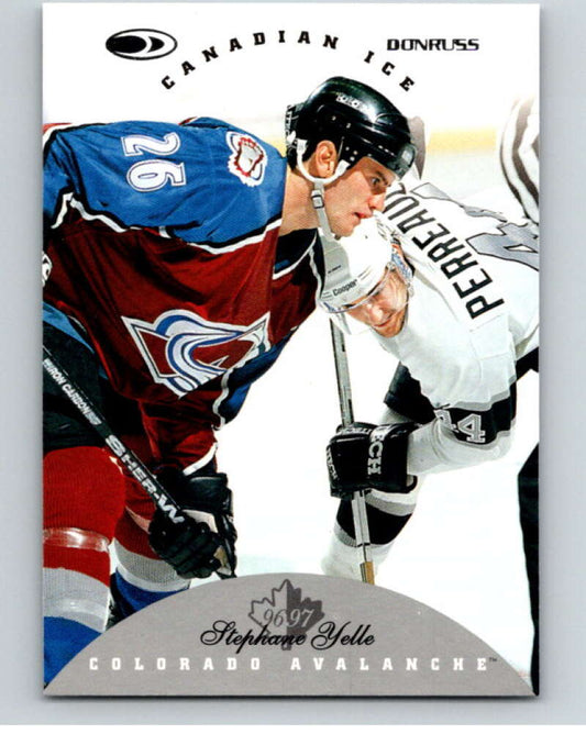 1996-97 Donruss Canadian Ice #45 Stephane Yelle  Colorado Avalanche  V55333 Image 1