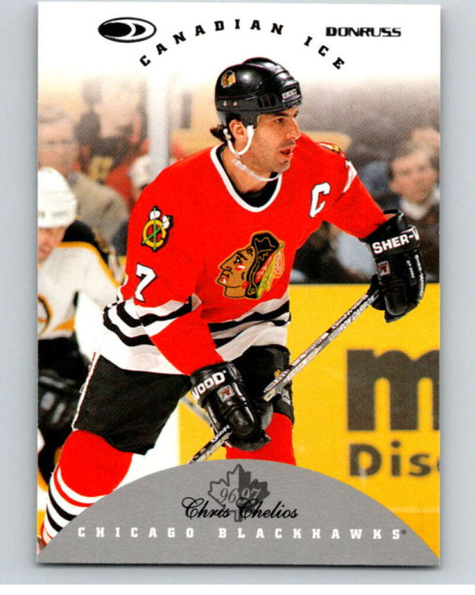 1996-97 Donruss Canadian Ice #56 Chris Chelios  Chicago Blackhawks  V55344 Image 1