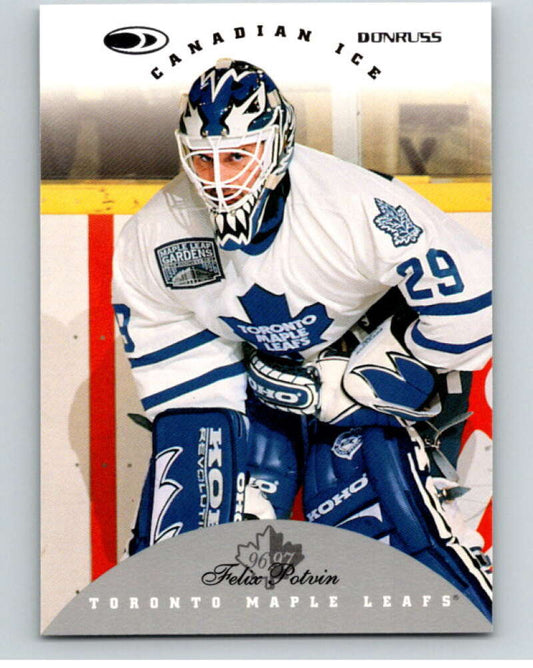 1996-97 Donruss Canadian Ice #67 Felix Potvin  Toronto Maple Leafs  V55355 Image 1