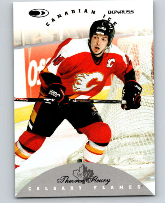 1996-97 Donruss Canadian Ice #78 Theo Fleury  Calgary Flames  V55366 Image 1