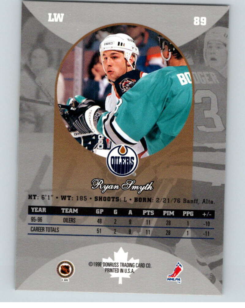 1996-97 Donruss Canadian Ice #89 Ryan Smyth  Edmonton Oilers  V55377 Image 2
