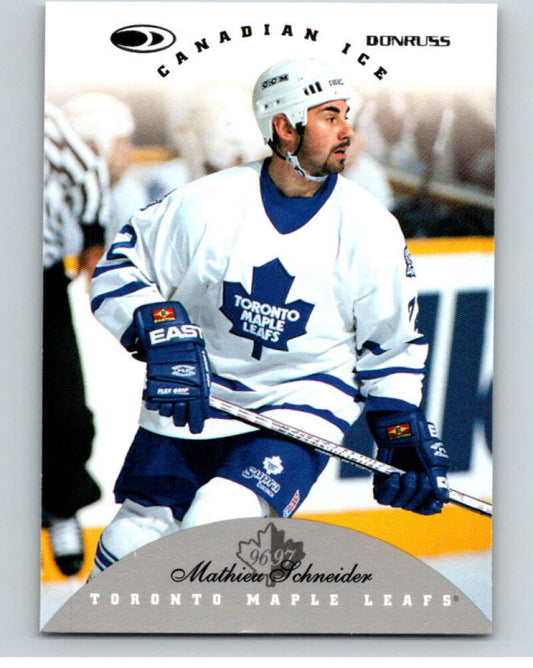 1996-97 Donruss Canadian Ice #97 Mathieu Schneider  Toronto Maple Leafs  V55385 Image 1
