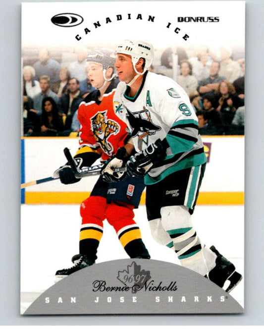 1996-97 Donruss Canadian Ice #106 Bernie Nicholls  San Jose Sharks  V55394 Image 1