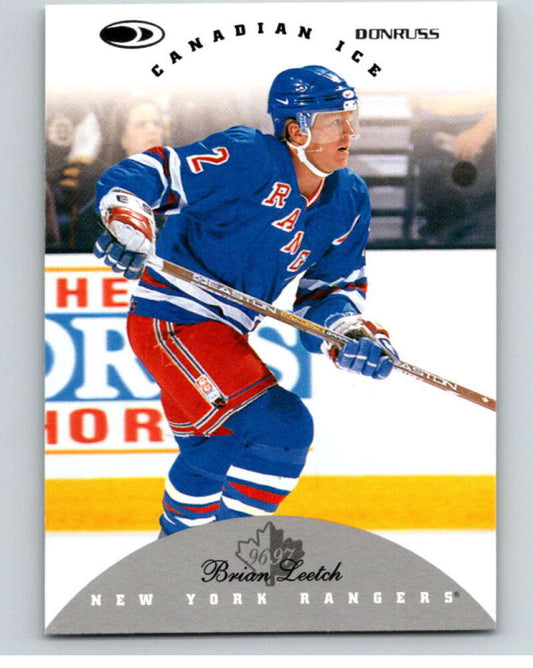 1996-97 Donruss Canadian Ice #108 Brian Leetch  New York Rangers  V55396 Image 1