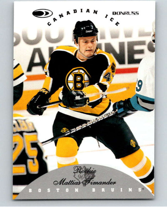 1996-97 Donruss Canadian Ice #138 Mattias Timander  RC Rookie Bruins  V55426 Image 1