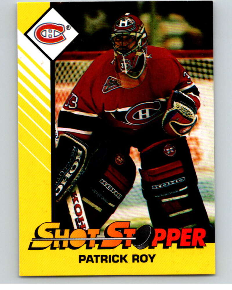 1993 Kenner Starting Lineup Cards Patrick Roy Shot Stopper  Image 1